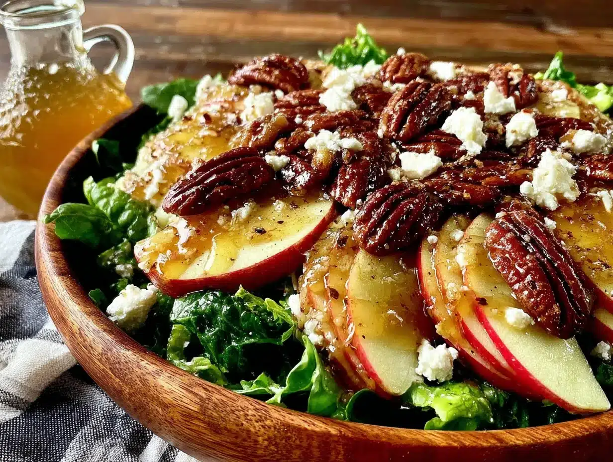crispy apple pecan salad preparation steps