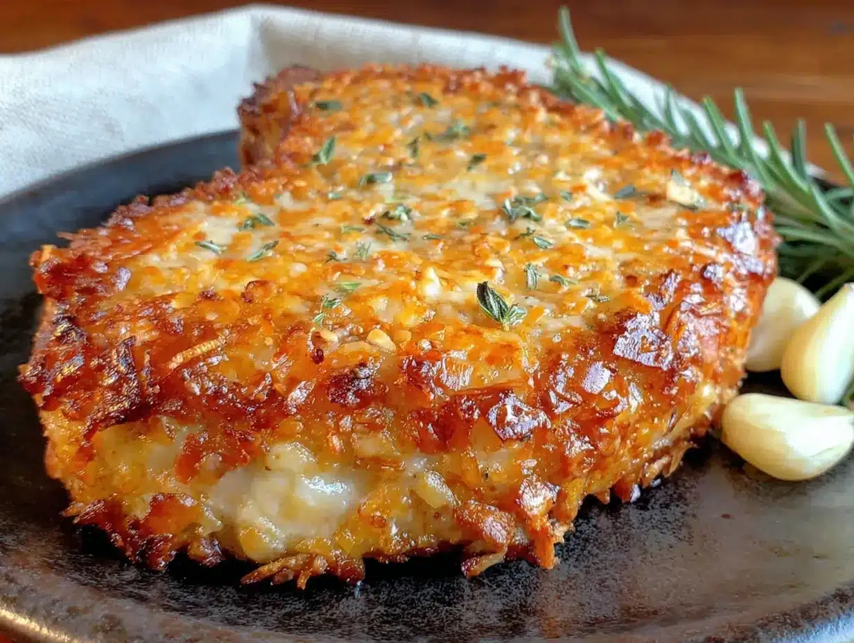 crispy baked parmesan crusted pork chops preparation steps
