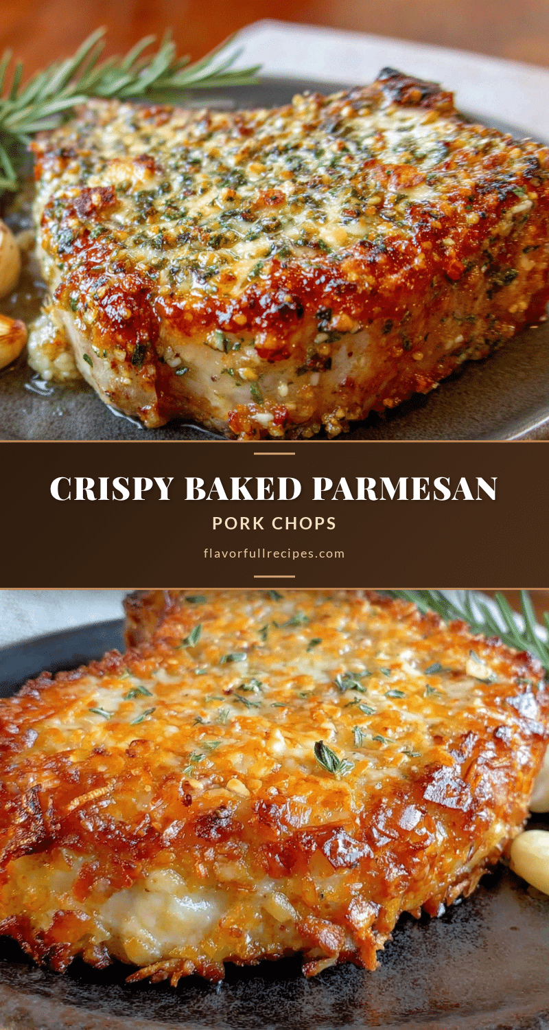 crispy baked parmesan crusted pork chops recipe