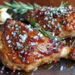crispy garlic herb butter roasted turkey legs - featured image