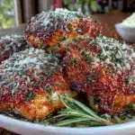 crispy garlic parmesan chicken thighs - featured image