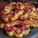 crispy maple roasted delicata squash rings - featured image