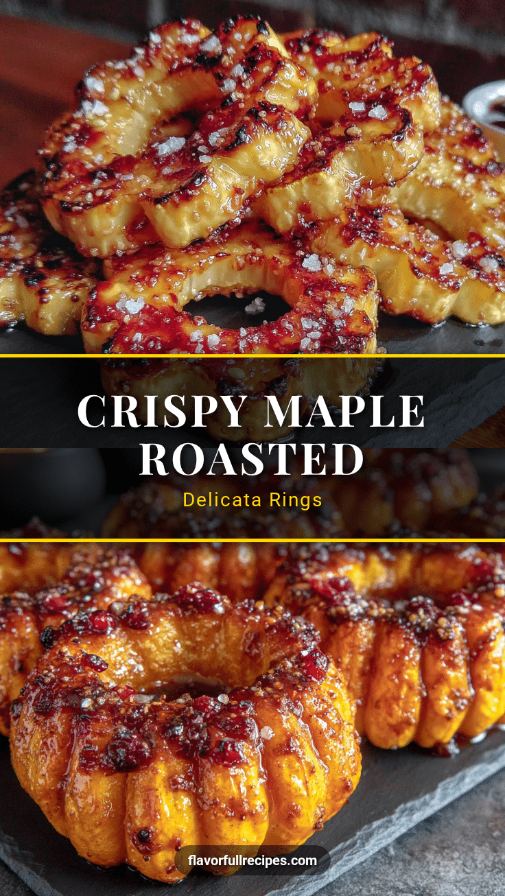 crispy maple roasted delicata squash rings recipe