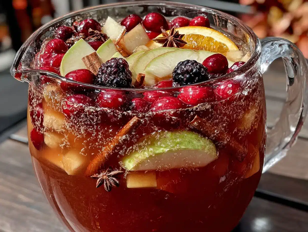 crockpot apple cider sangria - featured image