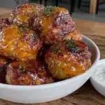 crockpot buffalo chicken meatballs - featured image
