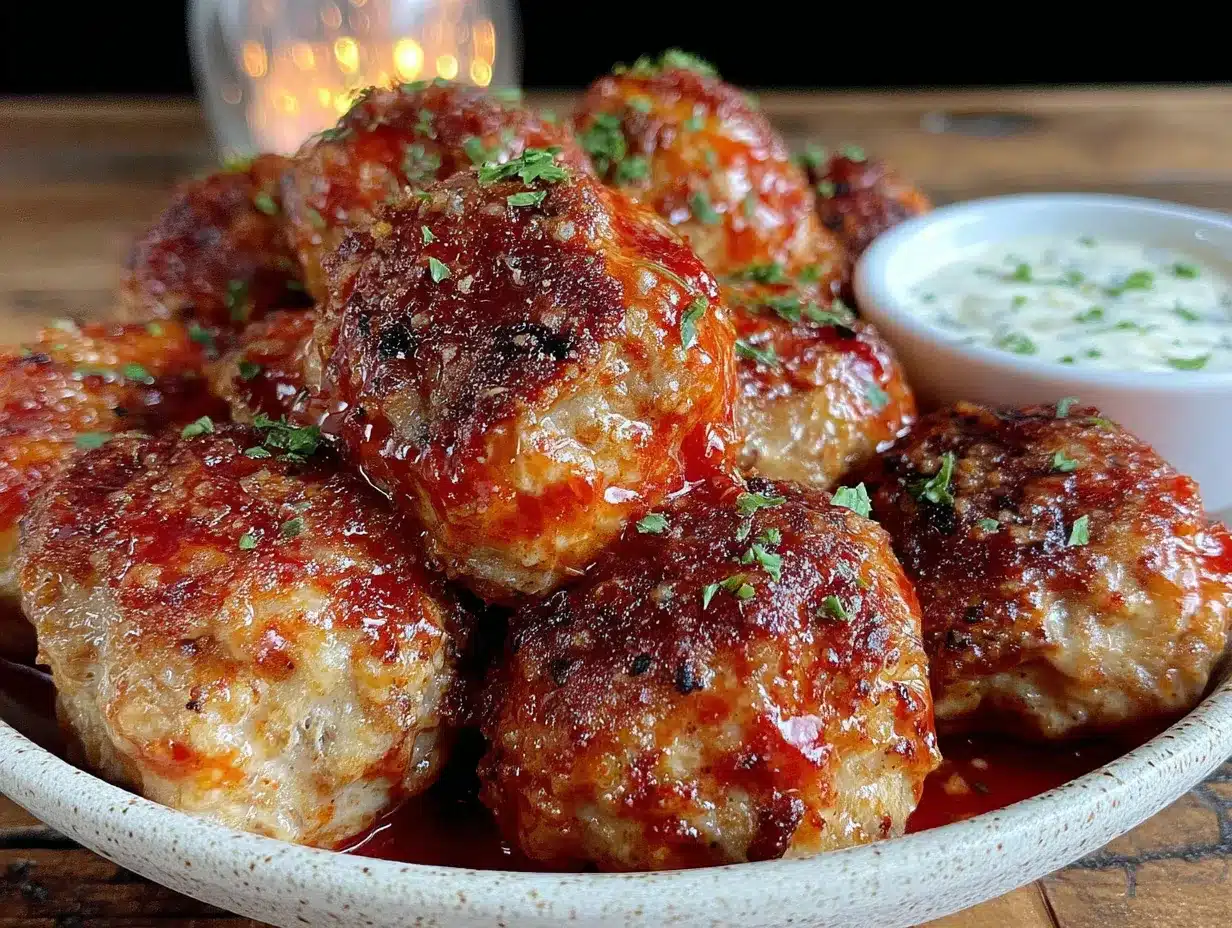 crockpot buffalo chicken meatballs preparation steps