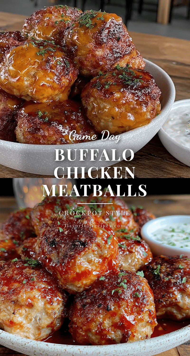 crockpot buffalo chicken meatballs recipe