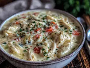 crockpot chicken and wild rice soup - featured image
