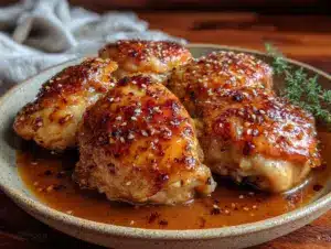 crockpot honey garlic chicken thighs - featured image