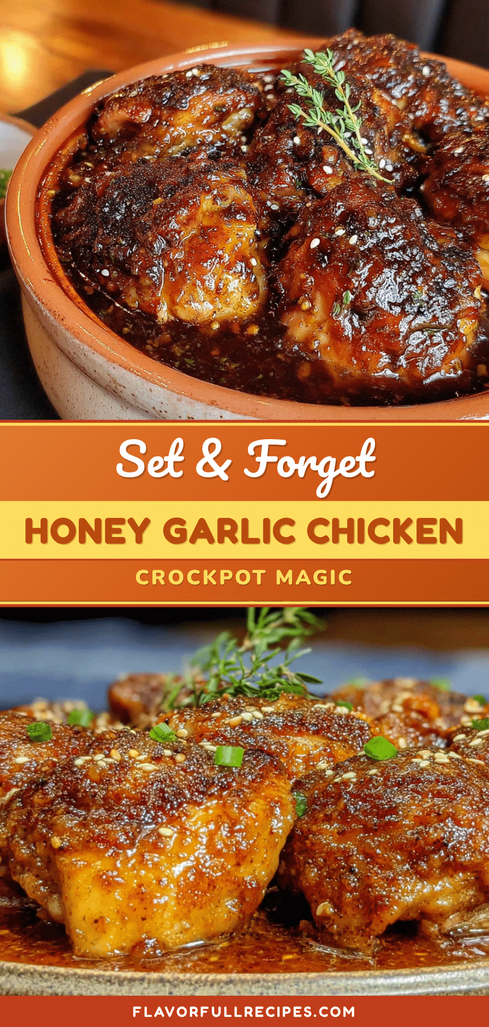 crockpot honey garlic chicken thighs recipe