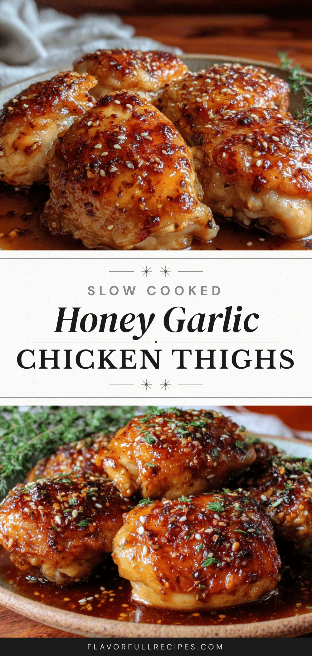 crockpot honey garlic chicken thighs recipe