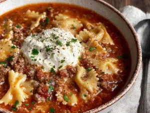 crockpot lasagna soup - featured image