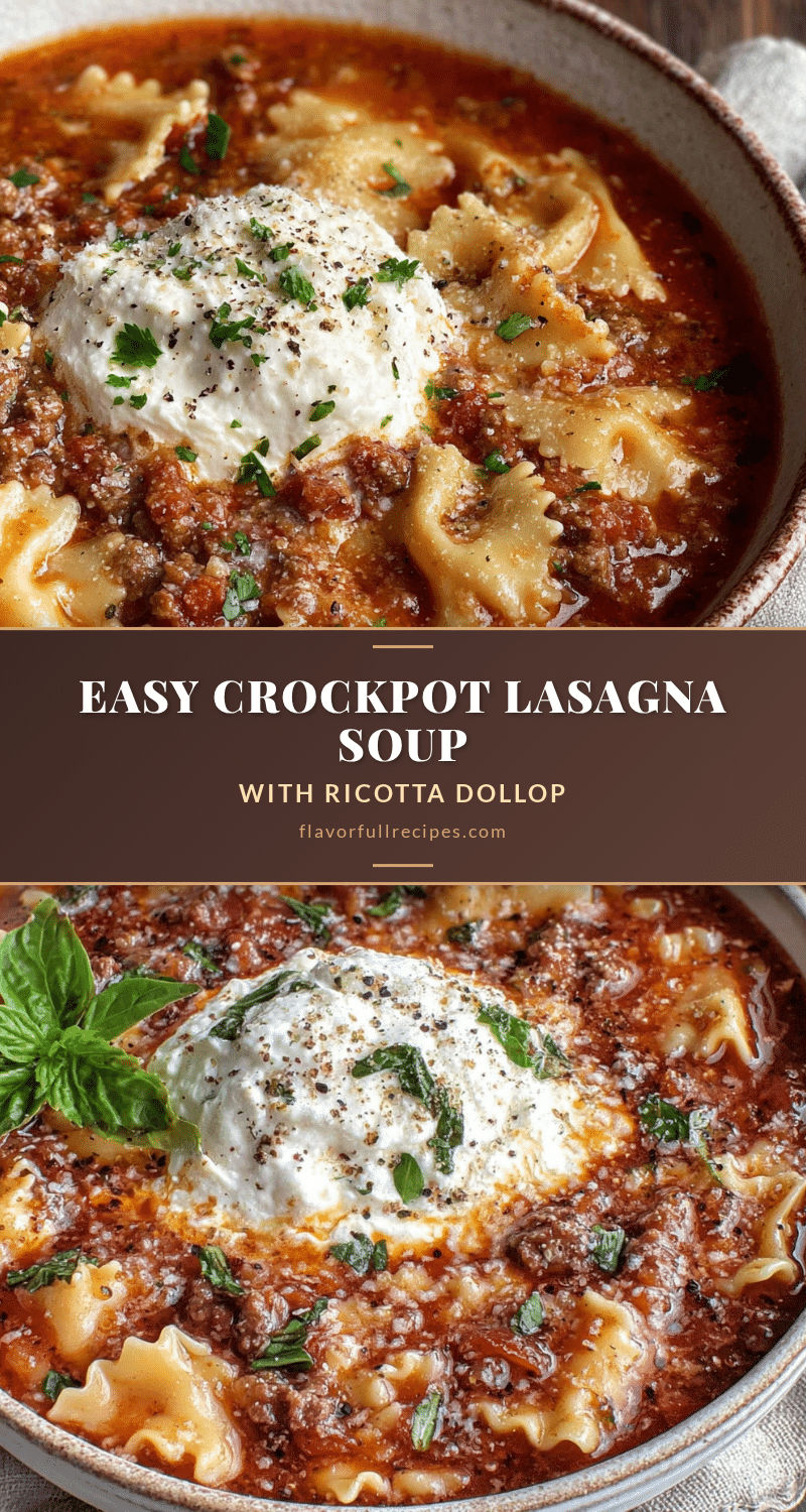crockpot lasagna soup recipe