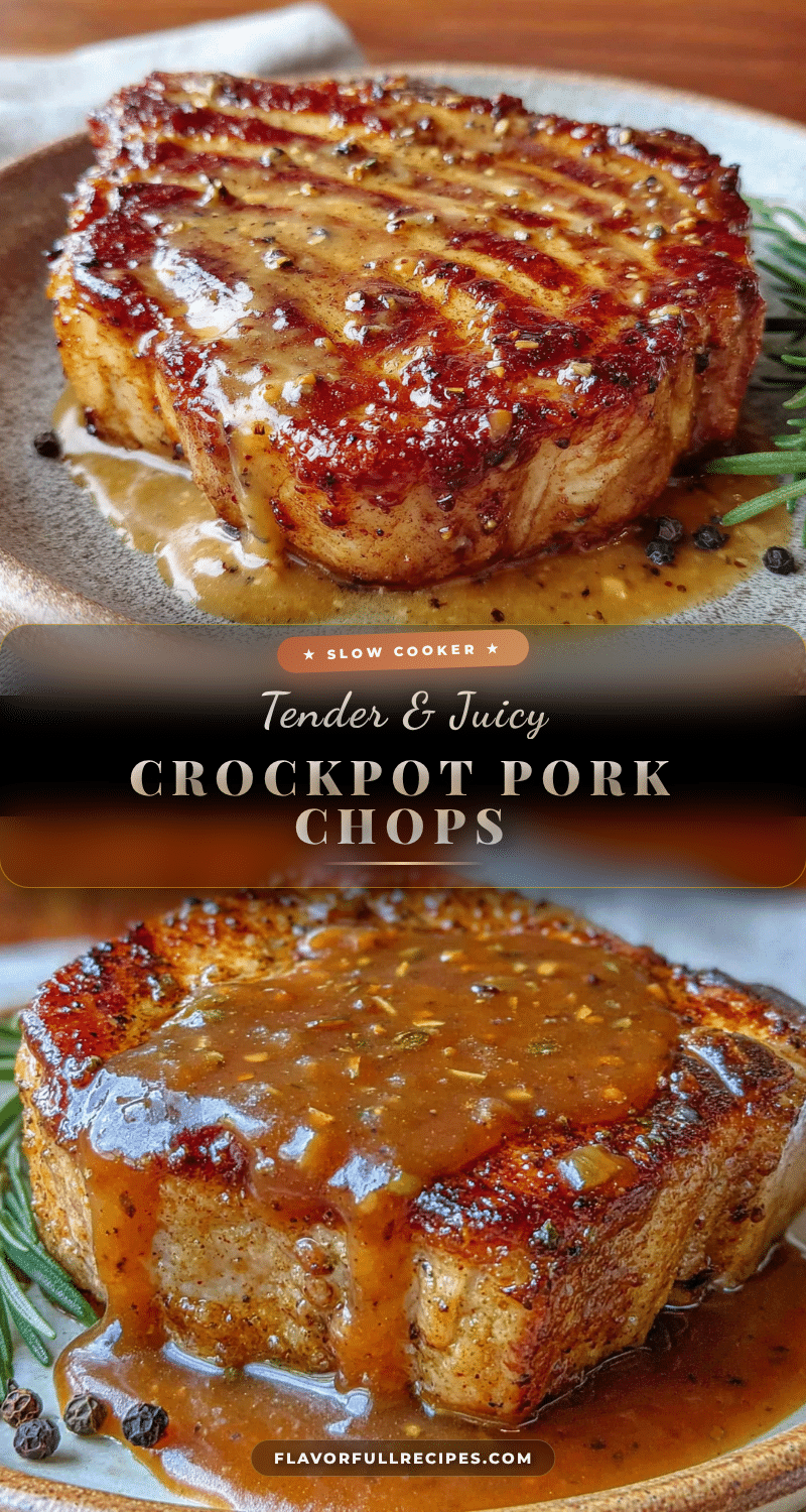 crockpot pork chops with gravy recipe