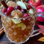 easy apple cider sangria with fall fruit - featured image