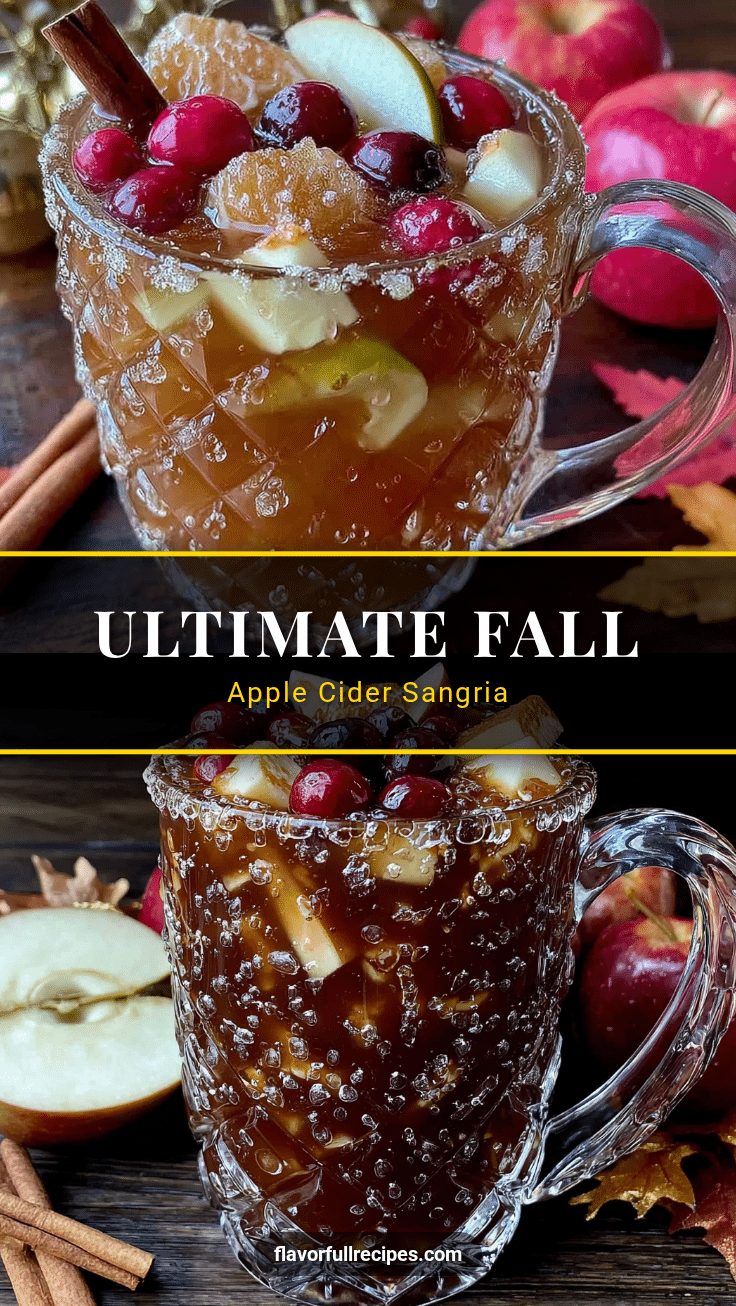 easy apple cider sangria with fall fruit recipe