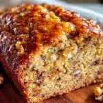 easy banana walnut bread recipe - featured image