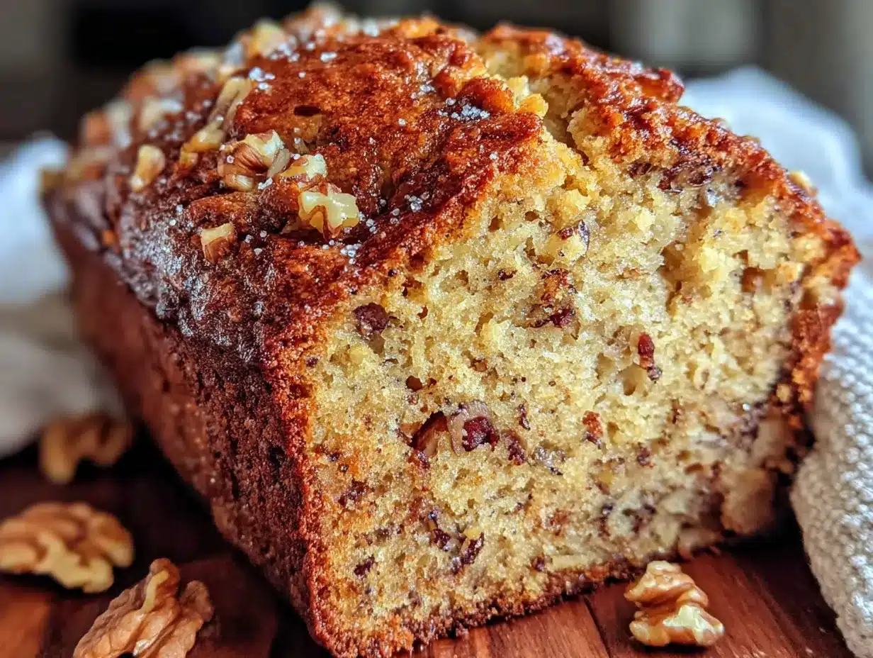 easy banana walnut bread recipe preparation steps