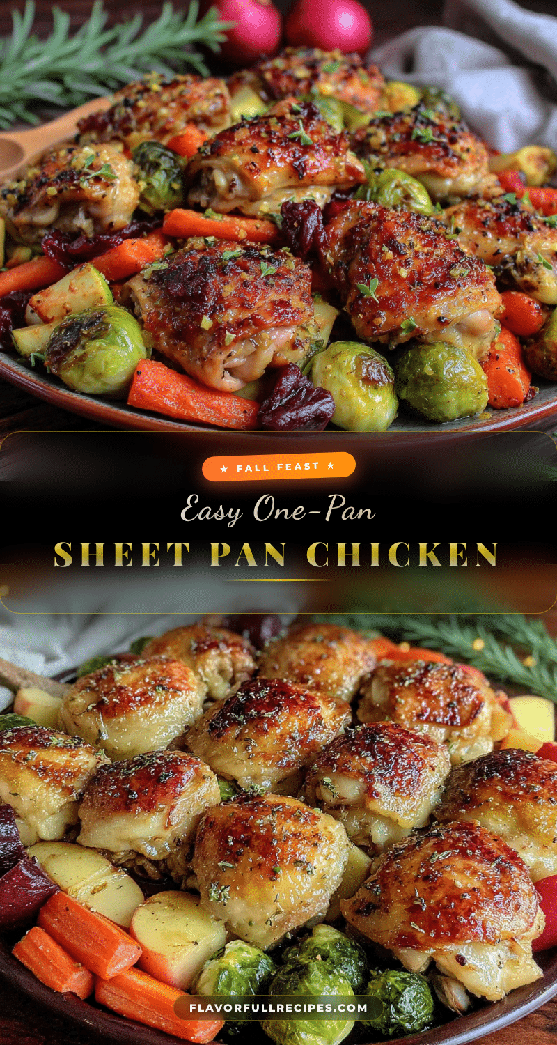 easy fall sheet pan chicken and vegetables recipe