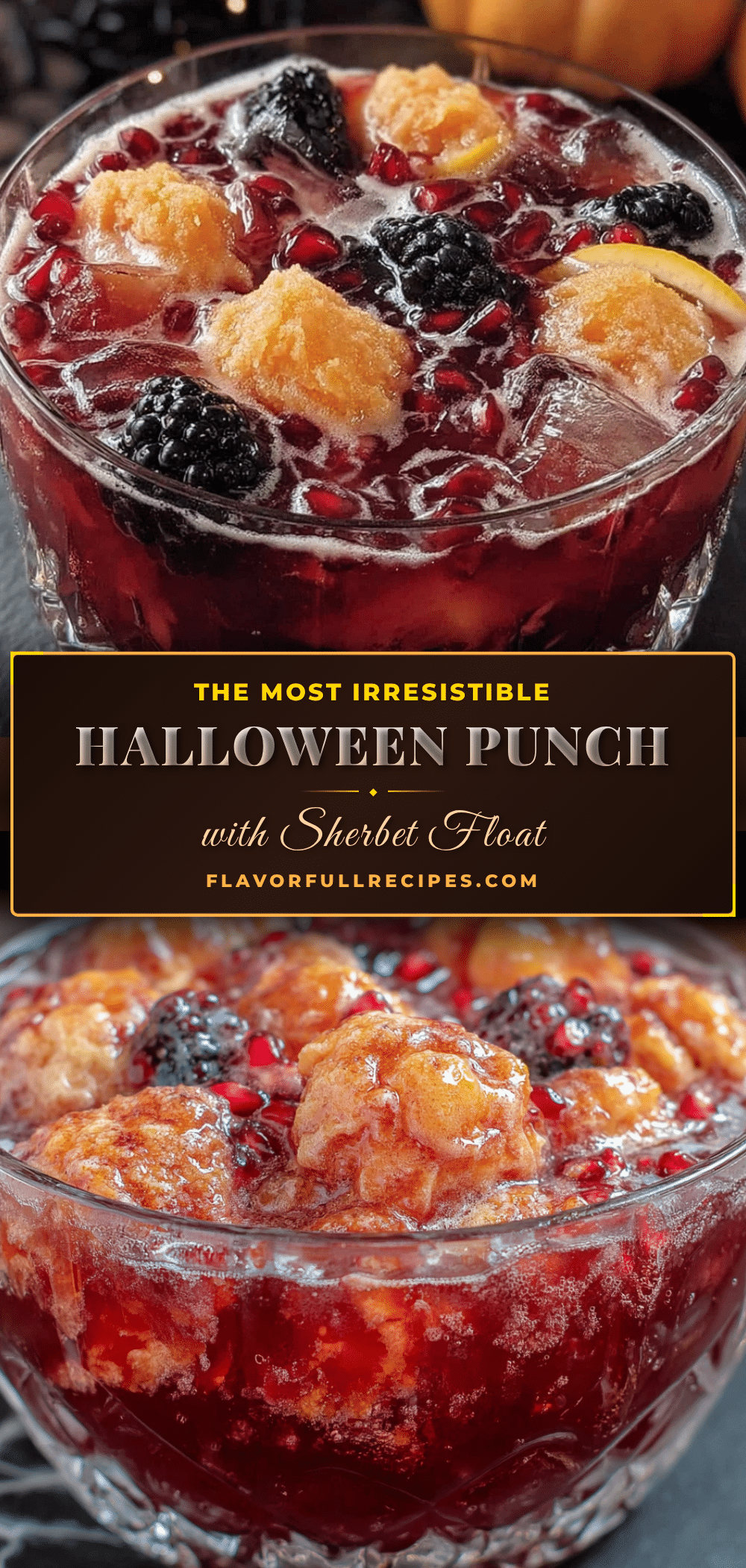 easy halloween punch with sherbet float recipe