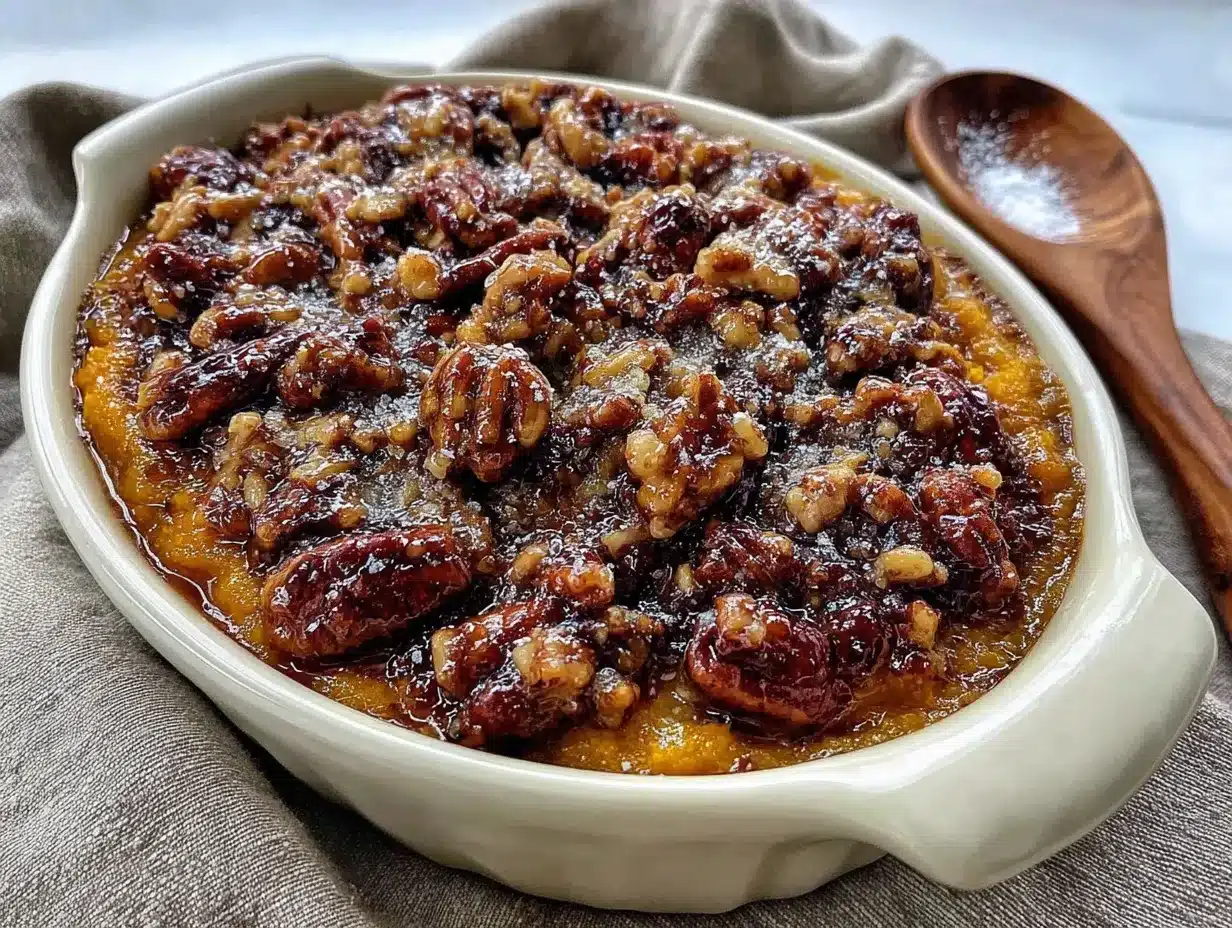 easy make-ahead sweet potato casserole preparation steps