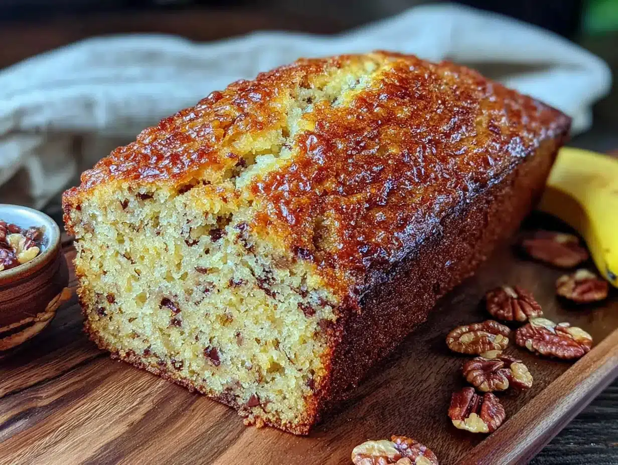 easy one-bowl banana bread preparation steps