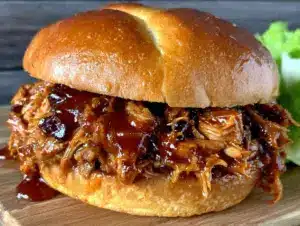 easy slow cooker beer-braised pulled pork sandwiches - featured image