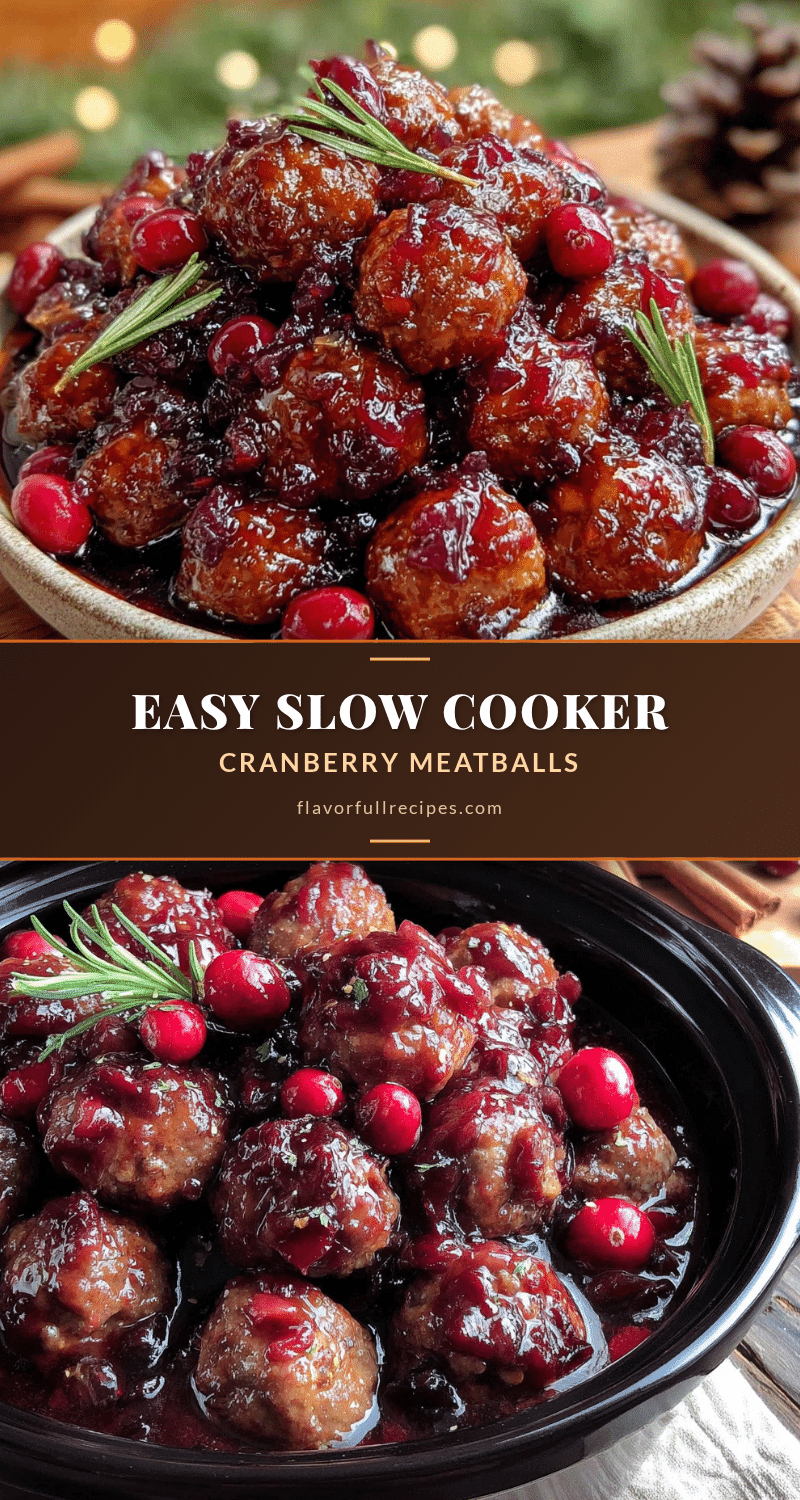 easy slow cooker cranberry meatballs recipe