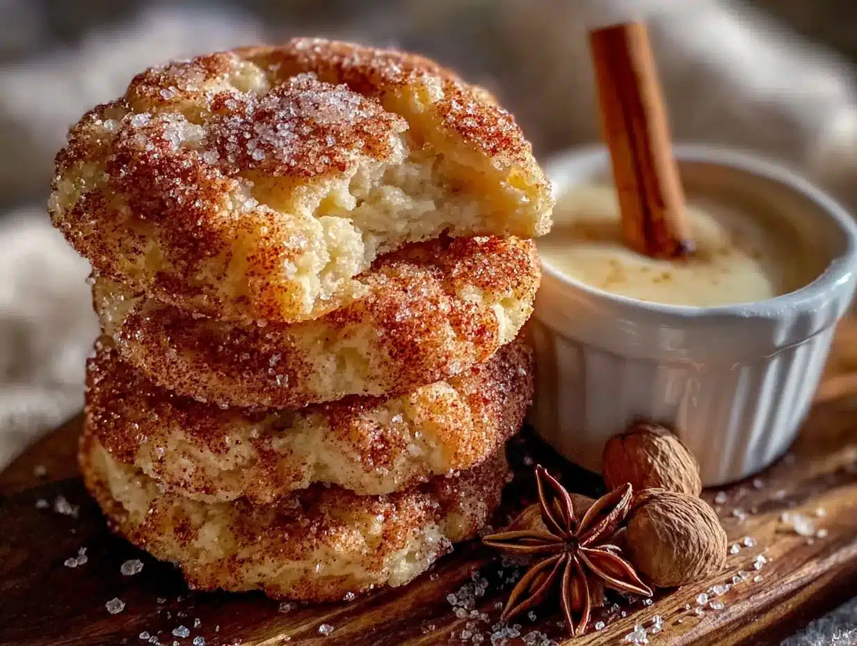 Eggnog Snickerdoodle Cookies preparation steps