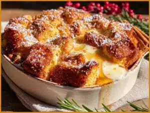 egnog french toast bake - featured image