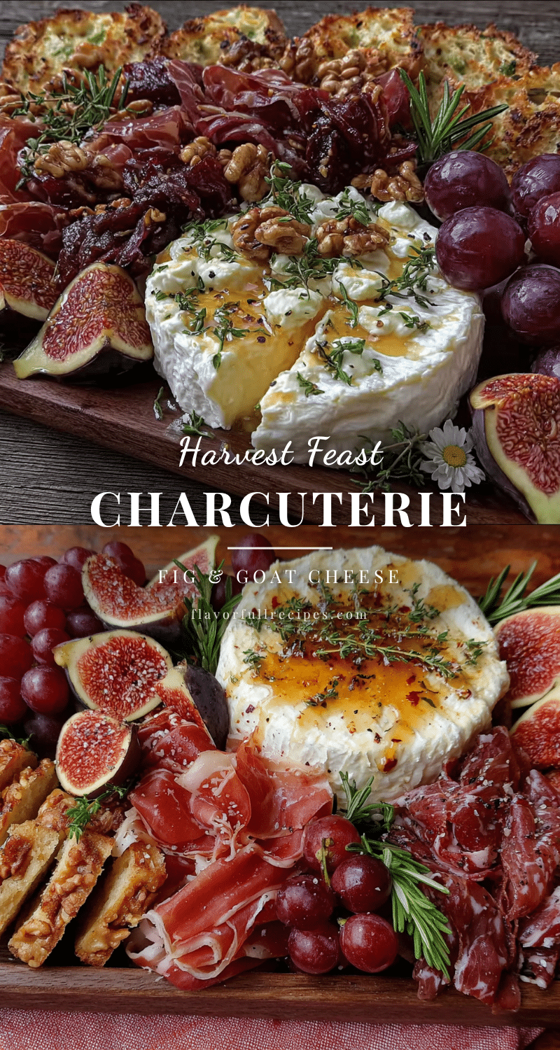 fall harvest charcuterie board with fig and goat cheese recipe
