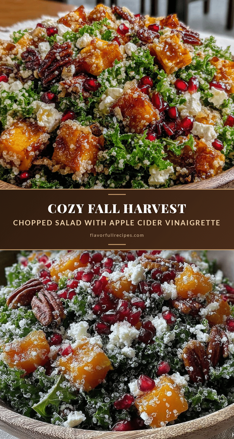 fall harvest chopped salad with apple cider vinaigrette recipe