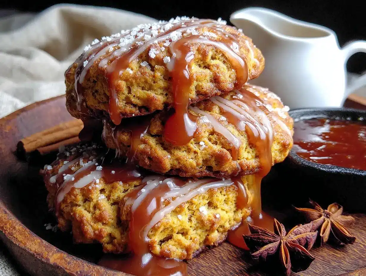 Fluffy Pumpkin Scones with Easy Maple Glaze preparation steps