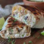 freezer chicken and rice burritos - featured image