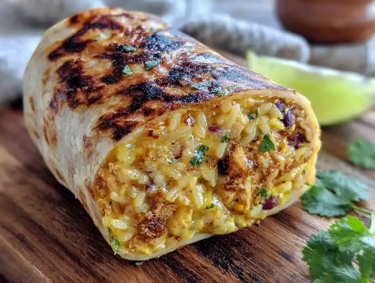 freezer chicken and rice burritos preparation steps