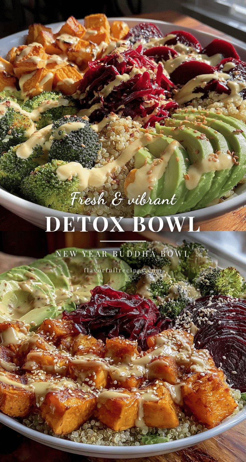 fresh new year detox buddha bowl recipe
