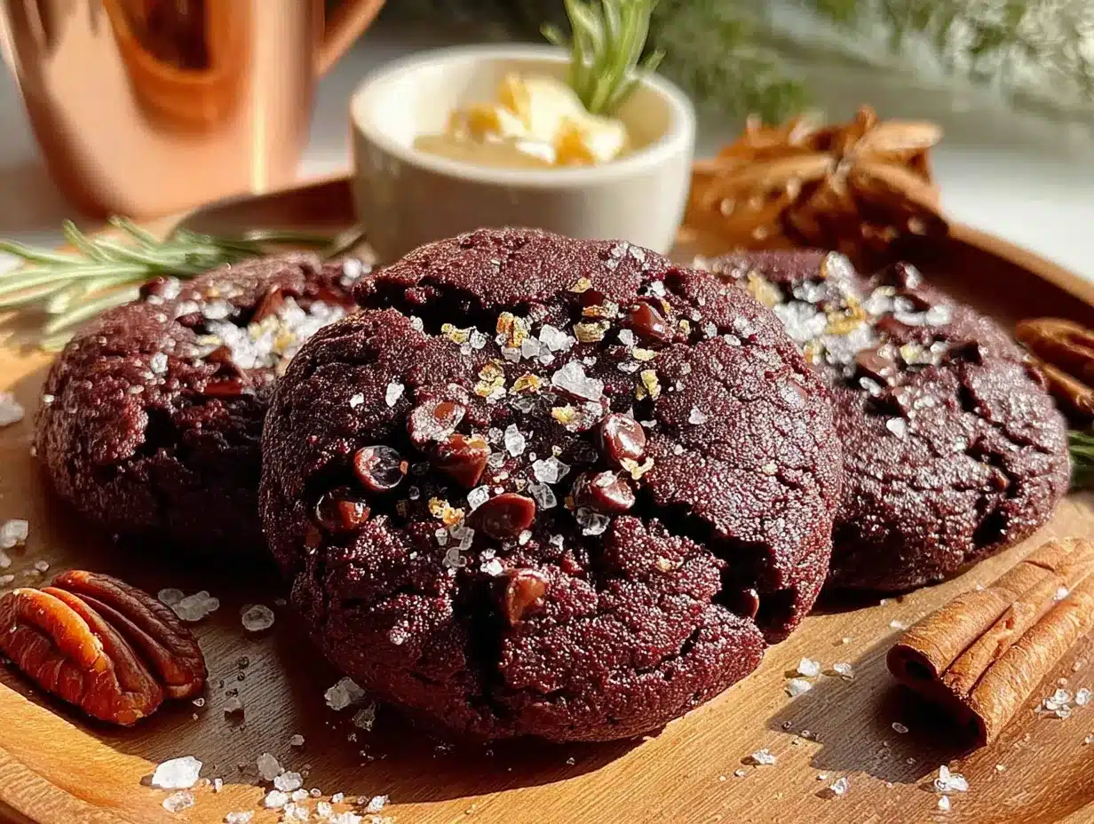 fudgy double chocolate chip pumpkin cookies preparation steps