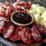 game day charcuterie board for two - featured image