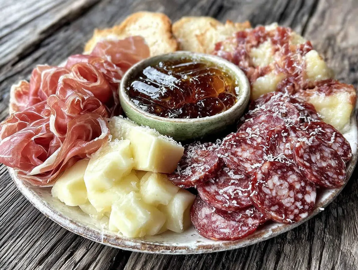 game day charcuterie board for two preparation steps