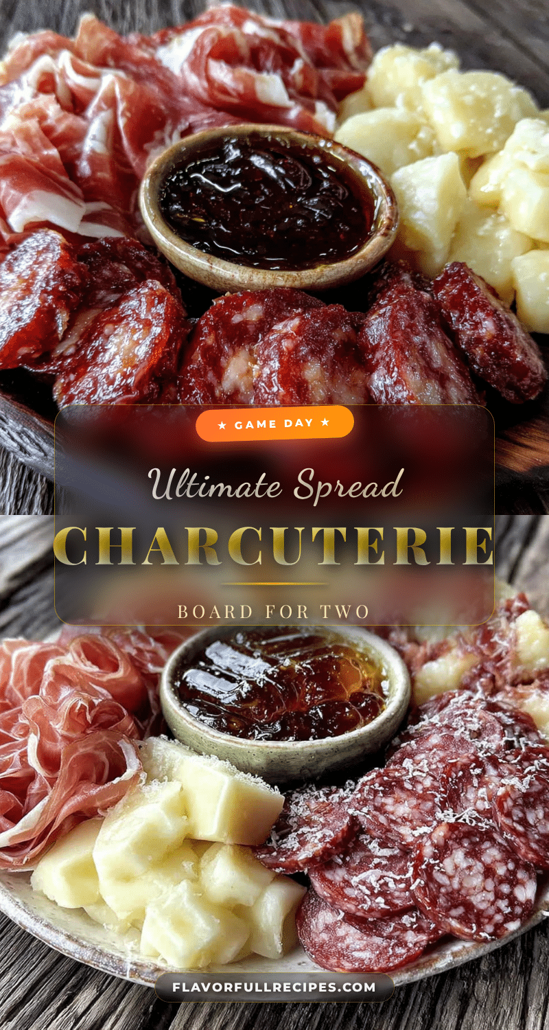 game day charcuterie board for two recipe