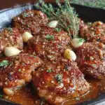 garlic butter chicken thighs - featured image