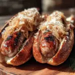 german beer brats with sauerkraut - featured image