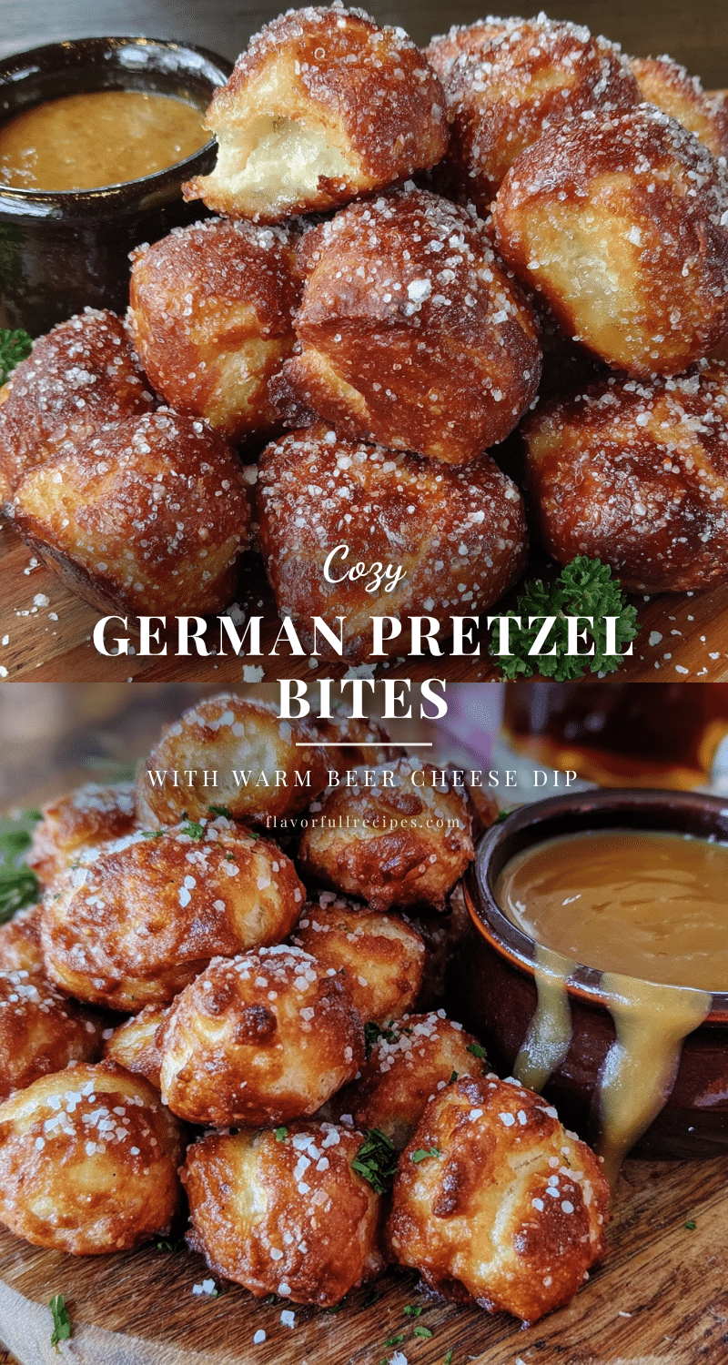 german pretzel bites with beer cheese dip recipe
