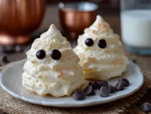 ghost meringue cookies - featured image