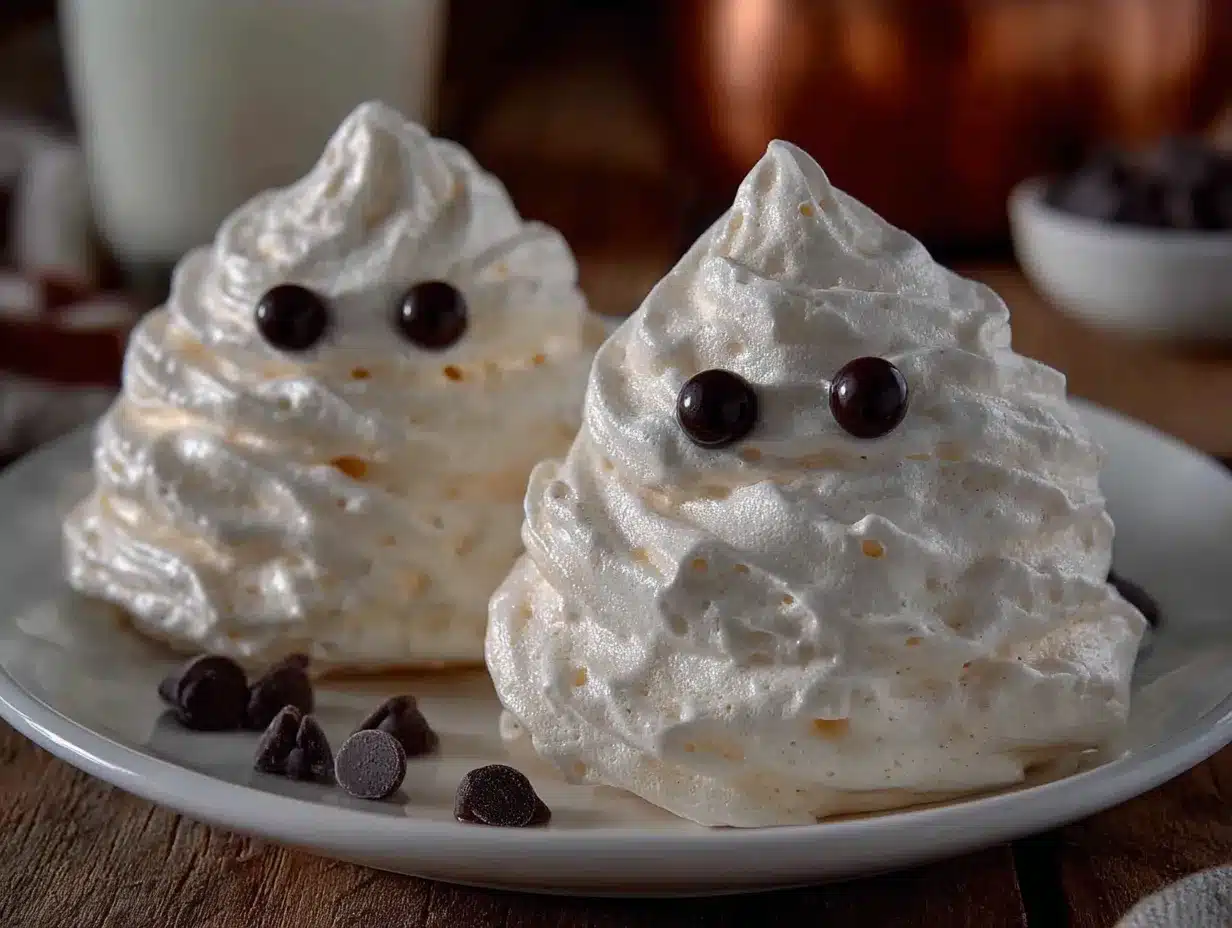 ghost meringue cookies preparation steps