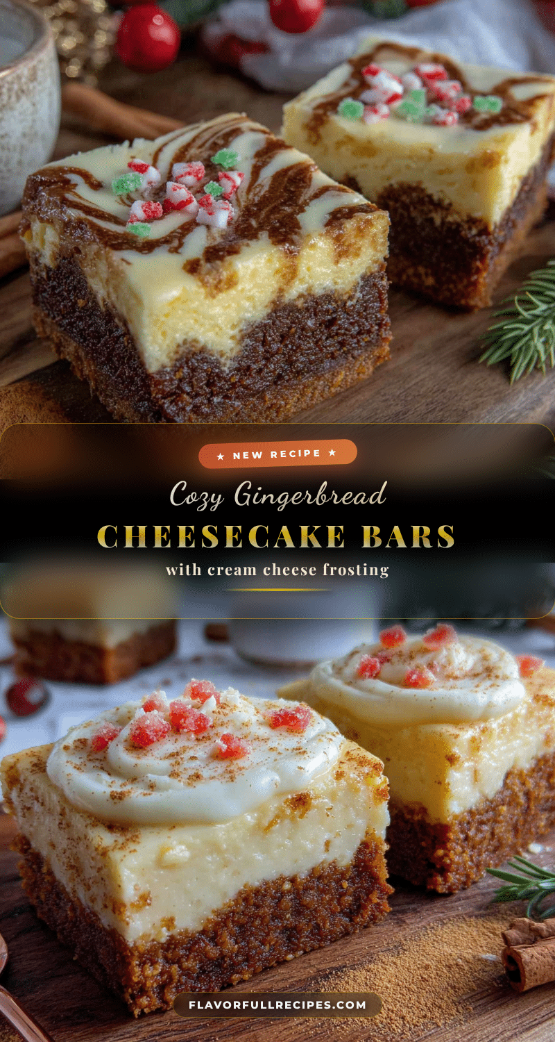 gingerbread cheesecake bars recipe