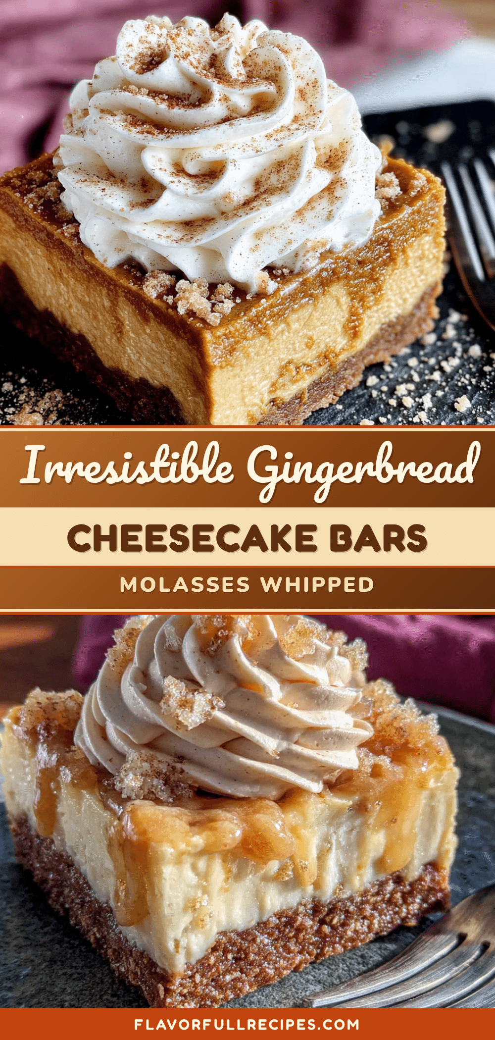 gingerbread cheesecake bars recipe