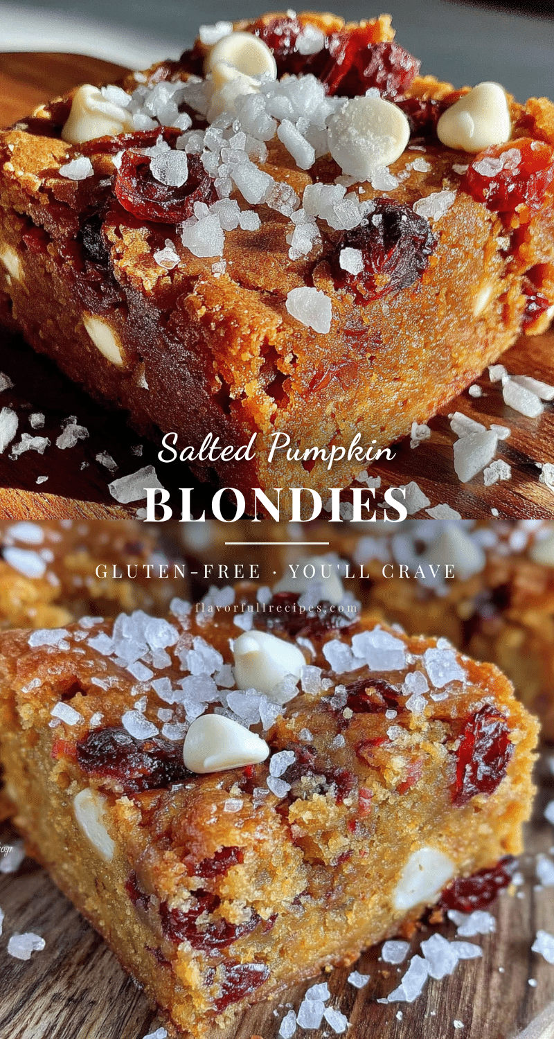 gluten-free pumpkin blondies recipe