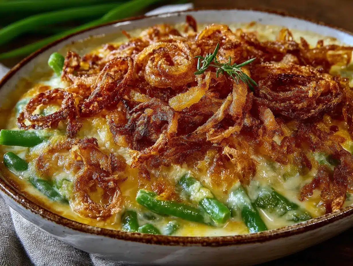 green bean casserole preparation steps