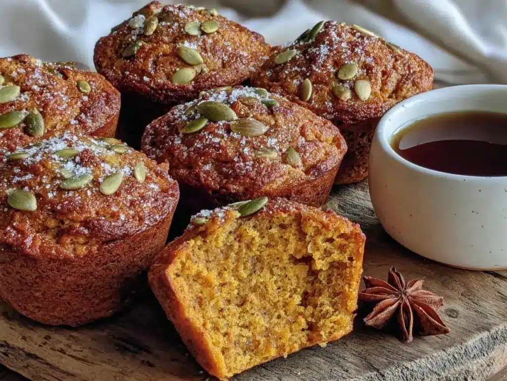 healthy Greek yogurt pumpkin muffins - featured image